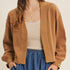 Open Front Timeless Waffle Cardigan - Camel