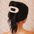 Almond Beige Medium Flat Round Clip