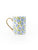 Gold Handle Hydrangea Mug 