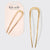 Metal French Hair Pin - Gold