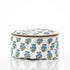 Block Print Circle Case- Aqua