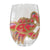 Crawfish Hand Painted Wine Glass