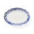 Blue Italian Oval Fluted Dish