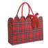 Red Tartan Scallop Tote