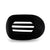 Round Flat Hair Clip | Large | Jet Black