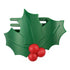Glitter Holly Leaves | Flat Hair Clip