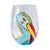 Pelican Hand Painted Wine Glass