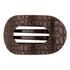 Brown Crocodile | Large| Flat Round Hair Clip