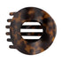 Tortoise | Large| Flat Circle Hair Clip