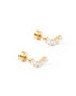 Abigail Sparkle Gold- Screwback Stud