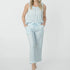 Tonal Toile Ruffle Crop PJ Set