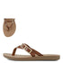Augie Tan Crocodile Sandal