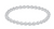 Classic Grateful Pattern 4mm Bead Bracelet - Sterling