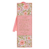 Trust Coral Floral Faux Leather Bookmark - Isaiah 40:31