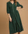 Zipped In The City Midi Dress - Green