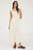 Neutral Smocked Sleeveless Midi Dress 
