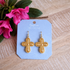 Golden Grace Cross Earrings