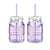 Claro Purple Mason Jar - Set of Two