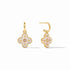 Colette Hoop & Charm Earring in Gold- Champagne
