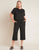 Black Downtime Crop Tee