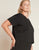 Black Downtime Crop Tee