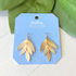 Golden Fern Drop Earrings