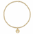 egirl Classic Gold 2mm Bead Bracelet - Paw Print