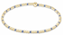 egirl Hope Sincerity Pattern 2mm Bead Bracelet - Bright Blue