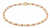 egirl Hope Sincerity Pattern 2mm Bead Bracelet - Bright Pink 