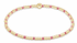 egirl Hope Sincerity Pattern 2mm Bead Bracelet - Bright Pink