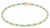egirl Hope Sincerity Pattern 2mm Bead Bracelet - Turquoise 