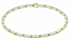 egirl Hope Sincerity Pattern 2mm Bead Bracelet - Turquoise