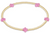 egirl Signature Cross Small Gold Pattern 2mm Bead Bracelet - Bright Pink 