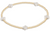 egirl Signature Cross Small Gold Pattern 2mm Bead Bracelet - Off-White