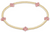 egirl Signature Cross Small Gold Pattern 2mm Bead Bracelet - Pink 