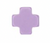 egirl Signature Cross Small Gold Pattern 2mm Bead Bracelet - Purple 