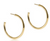 Round Gold 1.5'' Post Hoop- Smooth