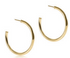 Round Gold 1.5'' Post Hoop- Smooth
