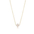 Egirl 14" Necklace Gold - Signature Cross Off-White