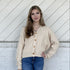 Enchanted Cable Knit Cardigan - Cream