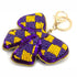 Geaux Time Bow Charm Purple/Gold