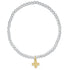 Classic Mixed Metal 3mm Bracelet Signature Cross