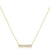 14kt gold and diamond significance bar necklace - seven