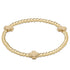 Extends Signature Cross 3mm Gold Bracelet