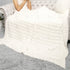 Braided Cable Knit Throw Blanket