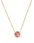 Kendra Scott Gold Jolie Short Pendent Necklace In Dichroic Glass