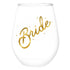 Jumbo Stemless Wine Glass - Bride