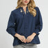 The Poet Blouse - Navy
