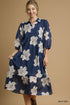 Ocean Breeze Bloom Midi Dress