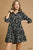 Renee Corduroy Midi Dress - Black 